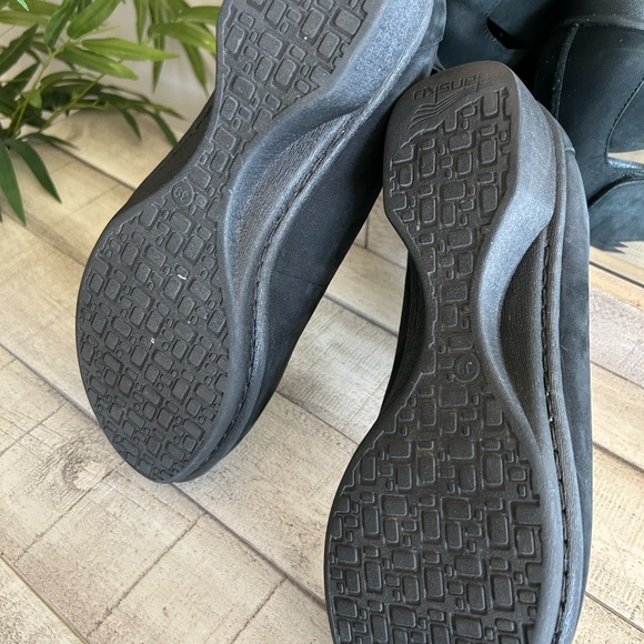 Dansko Lulu Mary Jane Nubuck Suede Leather Wedge Size 39 Shoe Black - Picture 9 of 10